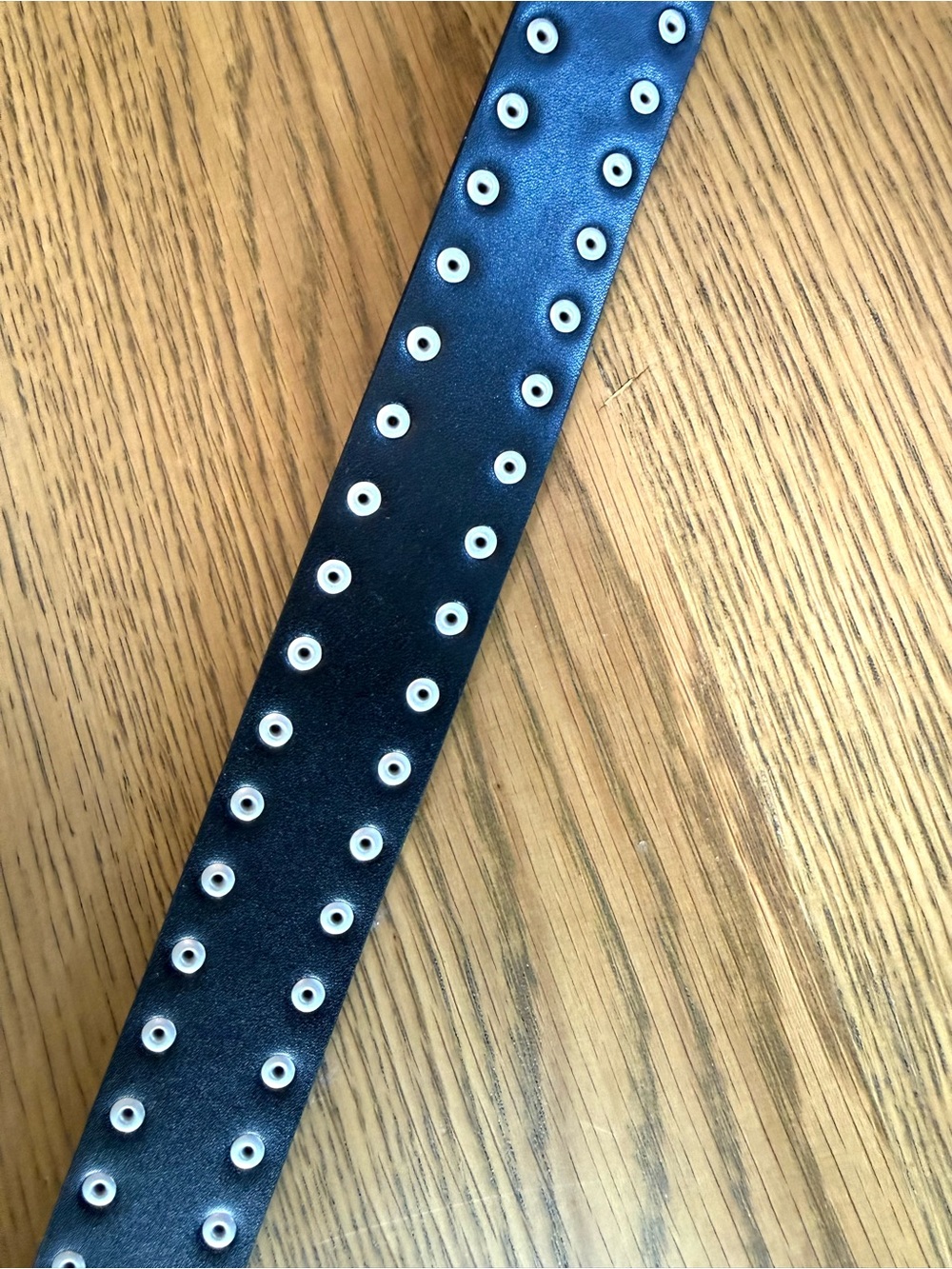 Good American Studded Western Leather Belt Black Silver GAB036 NWT - Picture 13 of 15